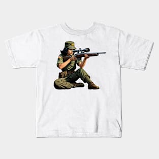 Sniper Girl Kids T-Shirt